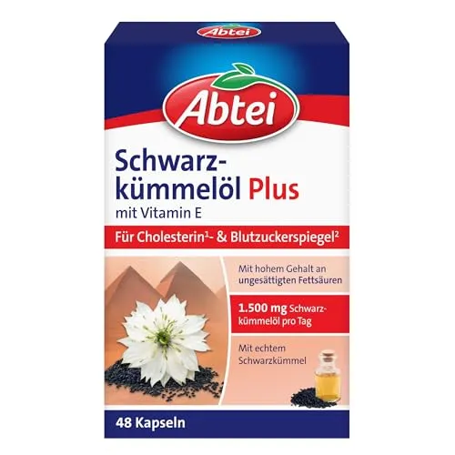 Abtei Schwarzkümmelöl Plus Kapseln