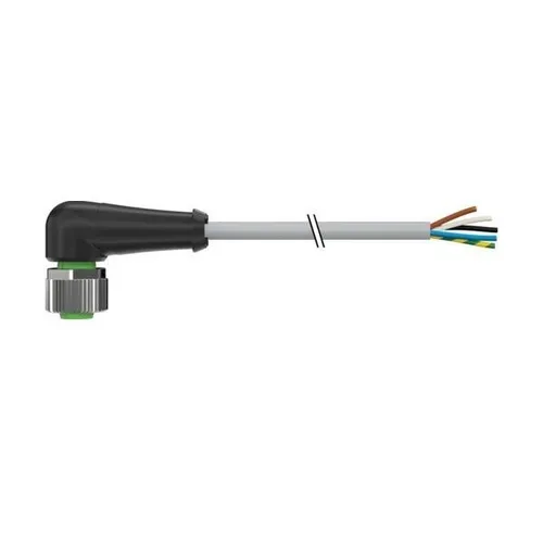 Murrelektronik M12-Buchse 7000-12361-2151000 - M12-Buchse für Sensor-Aktor-Kabel, 10 m lang, abgewinkelt für einfache Installation, ideal für zuverlässige Verbindungen in der Automatisierungstechnik.