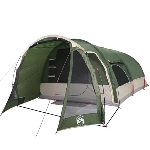 vidaXL Tunnel Familienzelt 8 Personen - Wasserdichtes Campingzelt mit E-Anschluss, ideal für Familienabenteuer und einfachen Auf- und Abbau