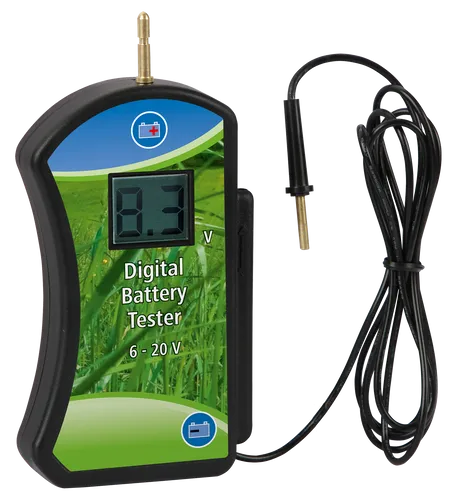 Batterietester für 9 - 12 Volt Digital Tester Weidezaunbatterie - Weidezäune & Pfähle, präziser Digitaltester für eine zuverlässige Überprüfung Ihrer Weidezaunbatterien.