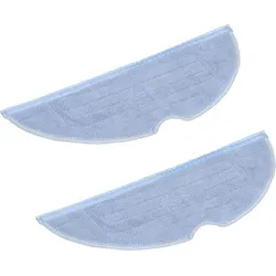 kwmobile 2x Wischtücher kompatibel mit Roborock S7 / S7+ / T7S / S7 Max / T7S Plus / G10 - Ersatz Wischtuch Set - Zubehör für Saugroboter - - Blau