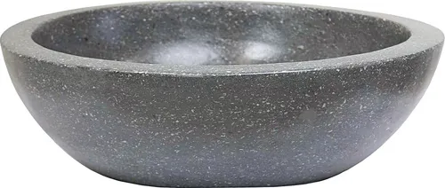 Terrazzo Waschbecken 40 cm – Handgefertigtes Steinbecken für Ihr Bad - Elegantes Terrazzo Waschbecken, handgefertigt und einzigartig. Mit pflegeleichter Oberfläche und runder Form bringt es stilvolles Design in jedes Badezimmer.