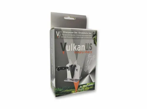 Vulkanus Ersatzschleifstäbe G2 Messerschärfer - Hochwertige Edelstahl-Schleifstäbe für den Vulkanus G2, manuelle Schärfung für präzise Ergebnisse, ideal für Küchenmesser und Taschenmesser.