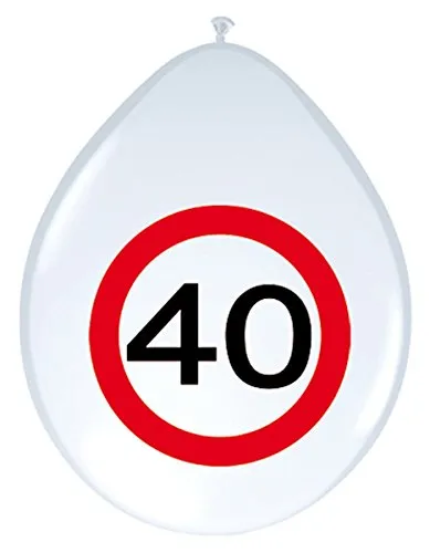 Stück Luftballons Verkehrsschild 40 8