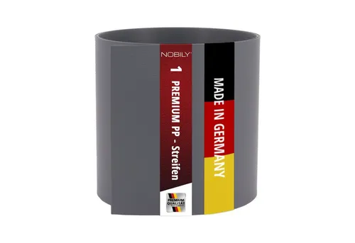Nobily Sichtschutzstreifen Zaunsichtschutz Premium HART-PVC, keine Folie, (1-St), Streifen in 1-40 Stück, Farbe: Fenstergrau, Moosgrün