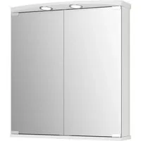 Jokey Spiegelschrank Ampado mit LED Beleuchtung 60 cm - Spiegelschränke fürs Bad mit kristallklaren Spiegeltüren und integrierter LED-Beleuchtung für optimale Sicht. Ideal für modernes Badezimmerdesign und hohe Funktionalität.