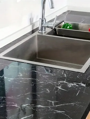 HomeBella Küchentapete Abwaschbare Tapete selbstklebend Feuchtigkeitsresistent DIY Wanddesign