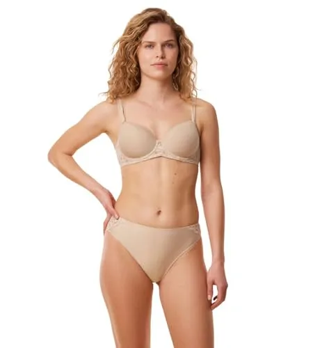 Triumph Damen Amourette WP Bra, Skin, 80F - Funktionsunterwäsche: Leichter, atmungsaktiver Spacer-BH mit Bügel, ideal für perfekten Tragekomfort und eine schmeichelnde Passform.
