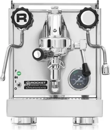 ROCKET MILANO Rocket Appartamento - Siebträgermaschine mit Milchaufschäumer - Siebträgermaschinen, kompakte Bauweise und professioneller Milchaufschäumer für perfekten Kaffeegenuss zuhause.