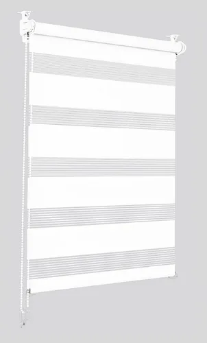 Doppelrollo Sonello weiß 30x130cm Zebrarollo Fensterrollo Seitenzugrollo Rollo