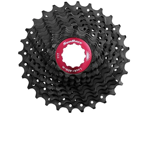 SunRace CSRX11 11s Kassette 11-34t für Rennrad und Gravel - Hochwertige 11-fach Kassette mit 11-34 Zähnen, ideal für Rennrad und Gravel. Bietet präzise Schaltvorgänge und Langlebigkeit für anspruchsvolle Fahrten.