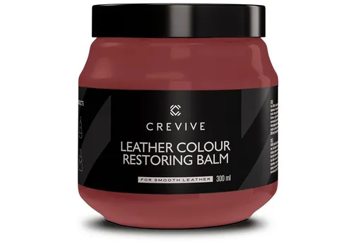 CREVIVE Lederpflege - 300 ml Lederreparatur für Auto und Möbel, sehr ergiebig und ideal für Echtleder in Cognac