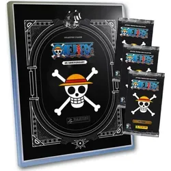 Panini One Piece Karten - Anniversary Sammelkarten (2025) - 1 Mappe + 3 Booster