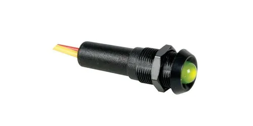 Seder LED-SIGNALLEUCHTE 12 V GRÜN - SCHWARZES GEHÄUSE