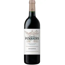 Tinto Pesquera Reserva · Tempranillo DO 0.75l - Edler spanischer Rotwein - Rotwein mit komplexen Aromen von Waldfrüchten, Schokolade und Kaffeebohnen, 24 Monate in amerikanischer Eiche gereift, ideal für Genießer.