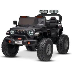 Beneo Motors OFFRIDE 4x4 Zweisitzer Kinderauto, schwarz mit MP3-Player - Robustes elektrisches Kinderauto mit 4x4 Antrieb und leistungsstarkem Lithium-Akku. Ideal für Abenteuer im Gelände, ausgestattet mit LED-Lichtern und Fernbedienung für maximale Kontrolle.