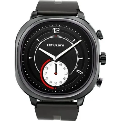 HiFuture Smartwatch FutureFit AIX Lite Schwarz (HSSW8BK) - Moderne Smartwatch mit Fitnessfunktionen, elegantes Design und lange Akkulaufzeit für aktive Nutzer.