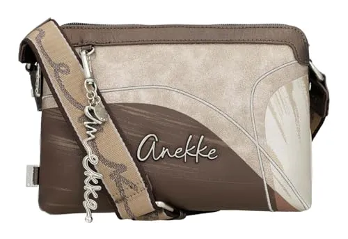 Anekke Bandolera Serenis - Elegante Handtasche - Elegante Handtasche mit zeitlosem Design und verstellbarem Schulterriemen. Mehrere Fächer für optimale Aufbewahrung und ein sicherer Reißverschluss schützen Ihre Essentials.