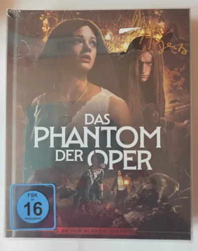 Das Phantom der Oper (Dario Argento) Mediabook 4K-UHD + 2 Blu-rays - Erlebe das Meisterwerk in beeindruckender 4K-Qualität. Das Mediabook bietet nicht nur die Filme, sondern auch exklusive Extras für Filmfans.