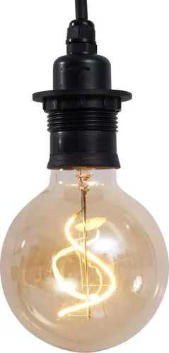 QAZQA - Moderne Außenhängeleuchte Cava schwarz IP44 - Die Cava Außenhängeleuchte vereint stilvolles Design mit Funktionalität. Ideal für Terrasse und Garten, sorgt sie für eine einladende Atmosphäre. Mit IP44-Schutz eignet sie sich perfekt für den Außenbereich und ist kompatibel mit LED-Leuchtmitteln.