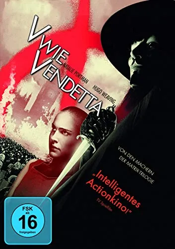 V wie Vendetta (Einzel-DVD) - Spannender Actionfilm, freigegeben ab 16 Jahren, der für seine packende Story und tiefgründige Botschaft bekannt ist.