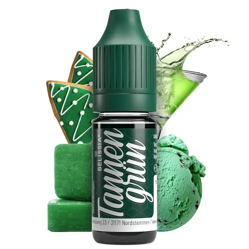 Belissia Lebensmittelfarbe Tannengrün - 10ml flüssig & hochkonzentriert - Lebensmittelechte Speisefarbe zum Backen, Kochen, Fondant & DIY - vegan, stark färbend, geschmacksneutral