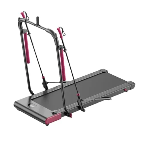 Kendox Walk2Run - Duales Walking- und Laufband - Laufbänder: Kombiniert Walking und Laufen bis 14 km/h auf einer großzügigen 120x40 cm Lauffläche. Platzsparendes Design mit Teleskop-Stöcken für individuelles Training zu Hause.