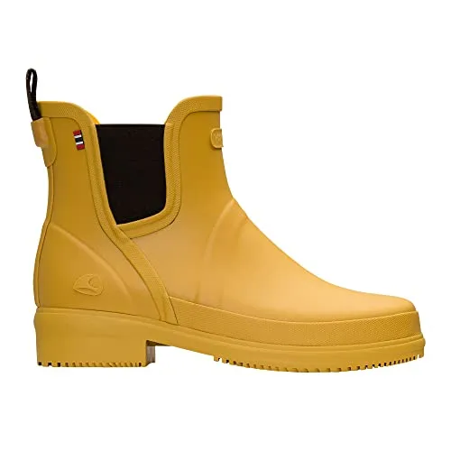 Viking Damen Gyda, Yellow, 37 - 100% wasserdicht - Wanderschuhe aus Naturkautschuk, PVC-frei und vegan, mit herausnehmbarer Innensohle für optimalen Komfort bei jedem Wetter.