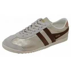 Gola Bullet Blaze Sneaker Damen – Glamourös in Gold und Braun - Stylischer Damen Sneaker von Gola mit retro-inspiriertem Design und glänzendem Obermaterial. Bequem und vielseitig kombinierbar für jeden Anlass.