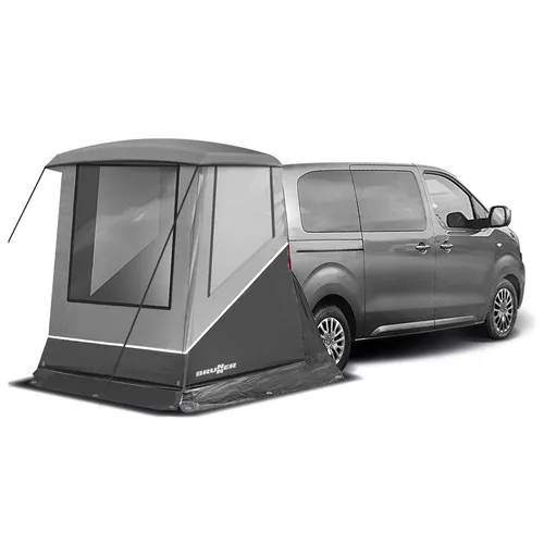 BRUNNER Vorzelt Escape Mini für Camper Bus & SUV - Praktisches Heckzelt in grau für Camping-Abenteuer, inklusive Aufstellstangen und Tragetasche für einfachen Transport.