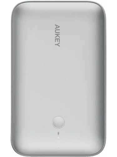 Aukey Powerbank Spark Mini 20000mAh - Kompakte Schnelllade-Powerbank - Powerbanks mit 20000mAh Kapazität, ideal für unterwegs, unterstützt 20W Schnellladung und ist in elegantem Weiß erhältlich.