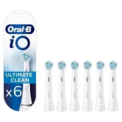 Oral-B iO Aufsteckbürsten - Ultimative Reinigung, 6 Stück - Zahnpflege mit überlegener Plaque-Entfernung dank Borsten-in-Borsten-Bündel. Passend für Oral-B iO, mit farbwechselnden Borsten für maximalen Reinigungseffekt.