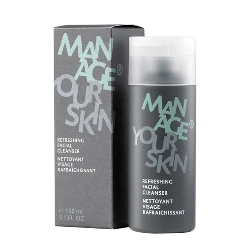 Dr Spiller Refreshing Facial Cleanser 150ml - Gesichtsreiniger für alle Hauttypen, vegan und mit natürlichen Inhaltsstoffen wie Alpenwermut und Pfefferminzöl für ein erfrischendes Hautgefühl.