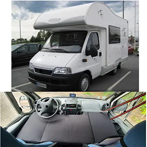 BREMER SITZBEZÜGE Camper-Bett für Citroen Jumper, FIAT Ducato, Peugeot Boxer - Wohnmobilbett mit klappbarer Schlafauflage, ideal für Camping und Übernachtungen, gefertigt aus hochwertigen Materialien in Deutschland.