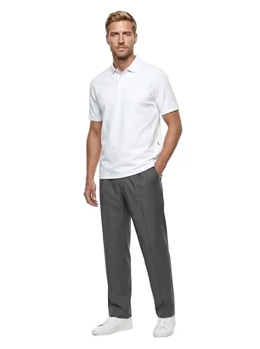 OLYMP Poloshirt Casual Weiß M (48/50) - Herren-Shirts aus 100% Baumwolle, mit klassischem Polokragen und Kurzarm, ideal für lässige Anlässe und angenehm zu tragen.