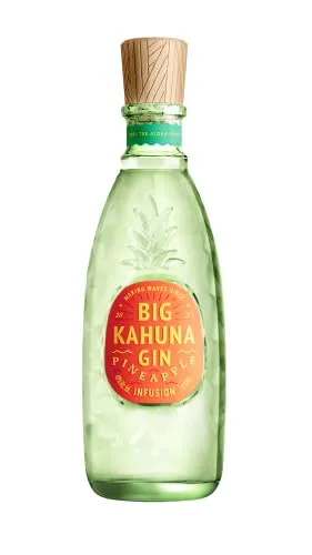 Big Kahuna PINEAPPLE Gin 40% Vol. 0,7l - Tropischer Gin mit intensivem Ananasaroma, ideal für Cocktails und Longdrinks. Unterstützt Meeresschutzprojekte mit jedem Kauf.