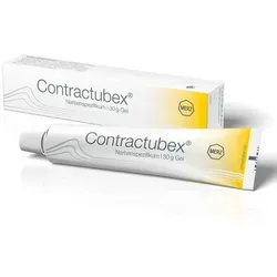 Contractubex Gel - Narbenbehandlung - Arzneimittel zur effektiven Behandlung von hypertrophischen und keloidförmigen Narben. Wirkt glättend und entzündungshemmend, ideal zur Verbesserung des Narbenbildes.