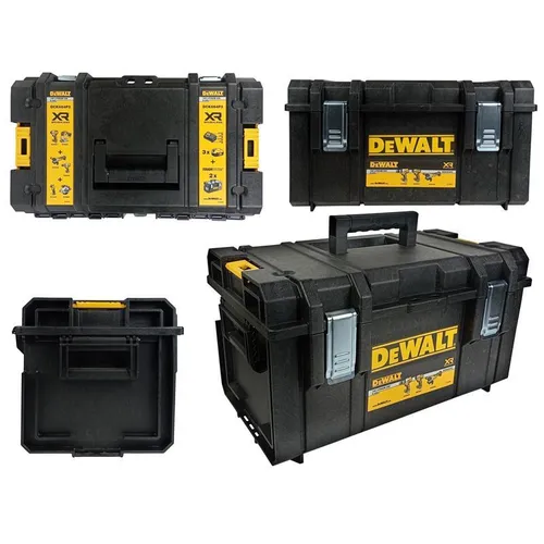 DeWalt Werkzeugbox DS300 – Stapelbar und Robust - Leere Werkzeugbox für professionelle Anwendungen, kompatibel mit dem DeWalt Toughsystem. Mit einer Traglast von bis zu 40 kg und IP65 Schutzklasse ideal für den Einsatz im Handwerk.