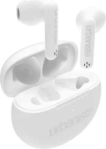 Urbanista Austin Bluetooth InEar Kopfhörer - Pure White - Stylische Kopfhörer mit 20 Stunden Gesamtspielzeit, spritzwassergeschützt (IPX4) und ideal für den Alltag. Genießen Sie kabellosen Klang und Komfort, perfekt für unterwegs!