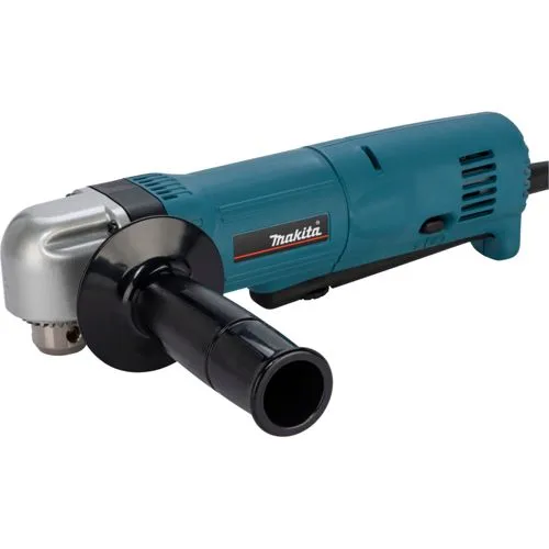 Makita Winkelbohrmaschine DA3010FJ, 450 W - Bohrmaschine mit schlankem Aluminium-Gehäuse, elektronisch regelbarer Drehzahl und praktischer Doppel-LED für präzises Arbeiten. Ideal für enge Räume und vielseitige Anwendungen.