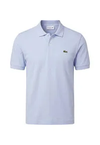 Lacoste Poloshirt Kurzarm mit Polokragen in Hellblau (Größe M) - Stylisches Poloshirt aus 100% Baumwolle im casual Look. Ideal für entspannte Anlässe, mit klassischem Polokragen und Knopfleiste für einen zeitlosen Stil.