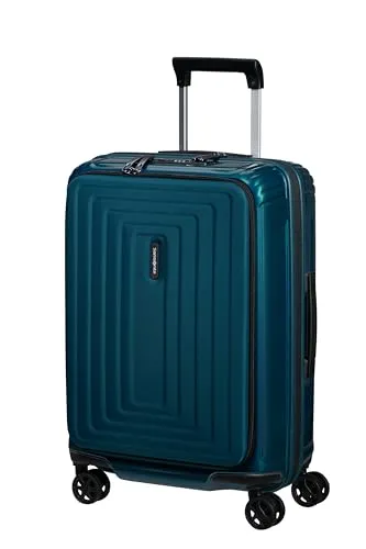 Samsonite Neopulse - Spinner S, Handgepäck, 55 cm, 42 L, Blau (Metallic Blue) - Leichter Spinner mit 42 L Volumen für Kurzreisen. Hergestellt aus hochwertigem Polycarbonat, bietet er eine moderne Optik und schockabsorbierende Rollen für müheloses Reisen.