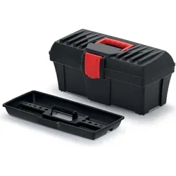 Kistenberg Werkzeugkoffer abschließbar mit Organizer - 40 cm Schwarz/Rot - Robuster Werkzeugkoffer KCR4020 mit 8,5 kg Tragkraft und ergonomischem Griff. Ideal für die praktische Aufbewahrung und den Transport Ihrer Werkzeuge. Organisieren Sie Ihre Werkstatt effizient!