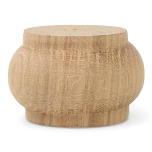 Holzando Holzfüße für Möbel aus Eiche ø70 - naturbelassenes Holz - ideal für Restauration & Reparatur - Möbelfüße Holz in Verschiedene Größen & Materialien erhältlich