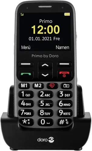Primo 368 by Doro GSM Mobiltelefon - Großes Farbdisplay, Fallsensor und FM-Radio, ideal für Senioren und einfache Bedienung