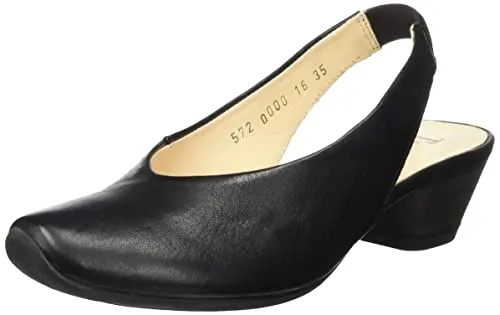 THINK! Damen AIDA Slingback Pumps, chromfrei gegerbte, nachhaltige Eleganz in 0000 SCHWARZ, 36.5 EU - Damen-Pumps mit chromfrei gegerbtem Oberleder und Futterleder, fair produziert und reparaturfähig – für bewusste Modebewusste.