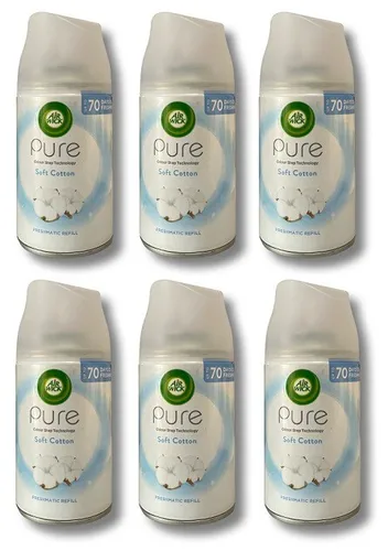 Air Wick Freshmatic Max Duftspray Nachfüller PURE Frische Wäsche 6 x 250ml - Lufterfrischer mit langanhaltendem Duft, sorgt für eine frische Wäsche-Note im gesamten Raum und ist ideal für ein angenehmes Raumklima.