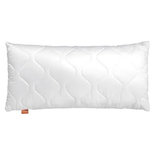 sleepling Kopfkissen 50x80 cm, Allergiker Kissen, waschbar, Made in EU, Oeko-TEX, langes Schlafkissen 50 x 80, Bettkissen, Pillow, Basic 100