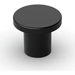 Knopf Tonala, H 21 Mm, Ø 24 Mm, Schwarz Matt - Hettich