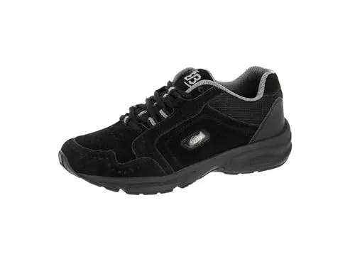 Brütting Damen Circle Walkingschuhe, Schwarz Silber, 39 EU - Damen-Walkingschuhe mit hochwertiger CME-Laufsohle und effektiven Dämpfungssystem für optimalen Komfort beim Nordic Walking.